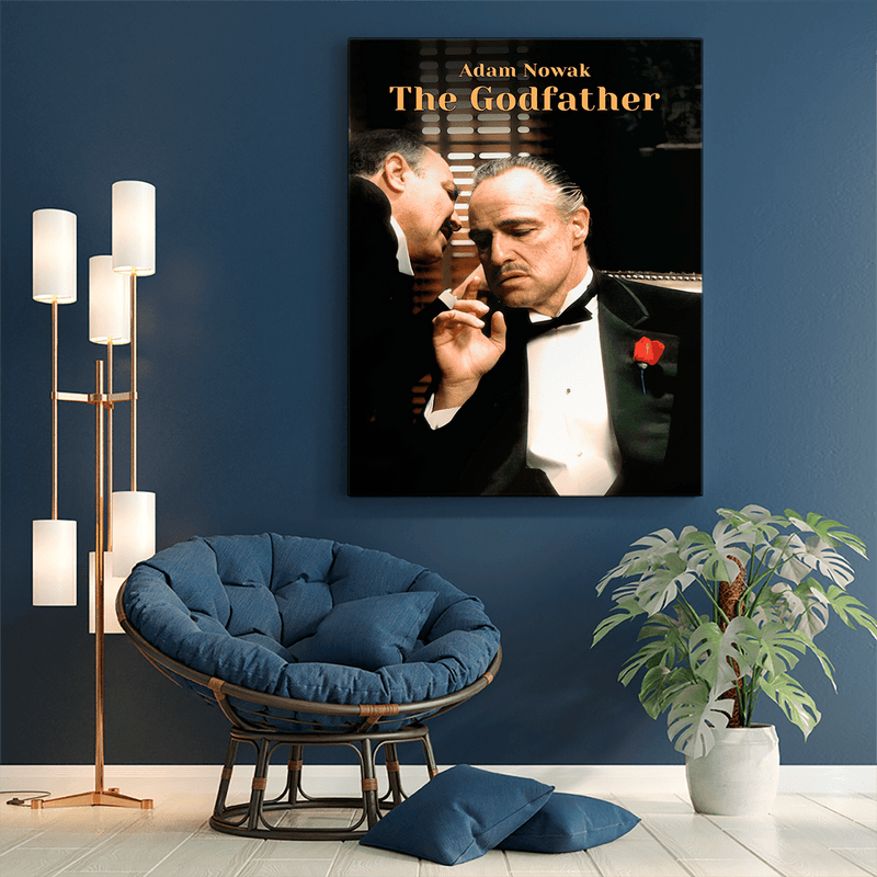 Godfather plakat filmowy - druk na płótnie, spersonalizowany prezent dla mężczyzny - Adamell.pl