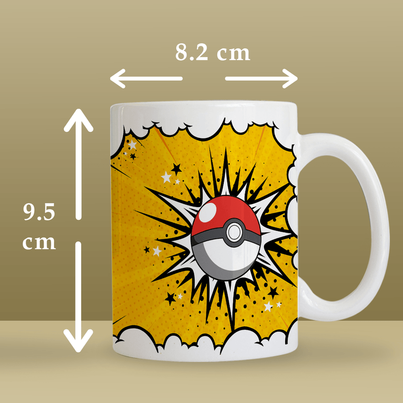 Grafika Pikachu + imię - 1x Kubek z nadrukiem, spersonalizowany prezent dla dziecka - Adamell.pl