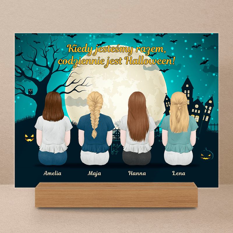 Halloween siostry Clipart - Druk na szkle, spersonalizowany prezent dla siostry - Adamell.pl