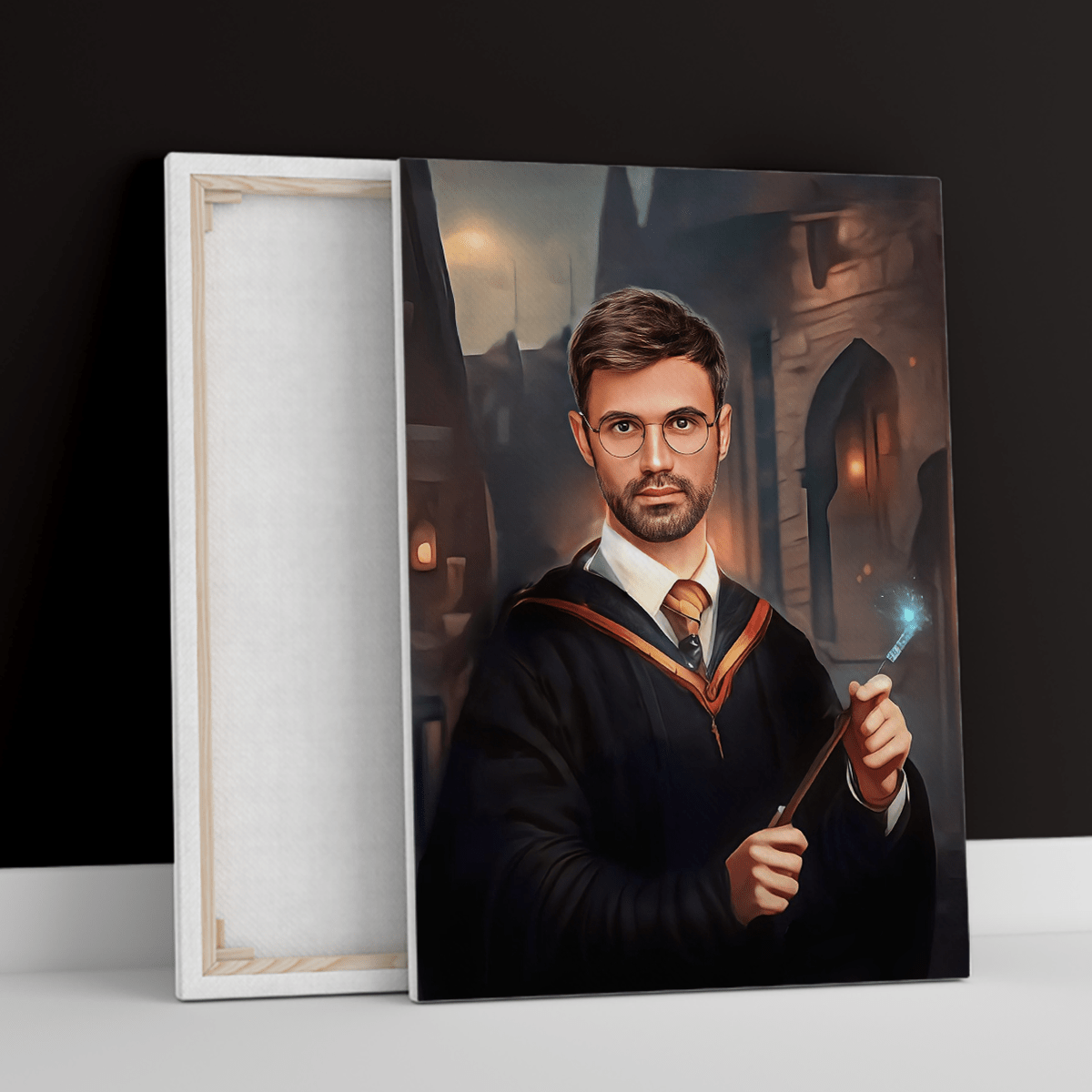 Harry Potter portret - druk na płótnie, spersonalizowany prezent dla niego - Adamell.pl