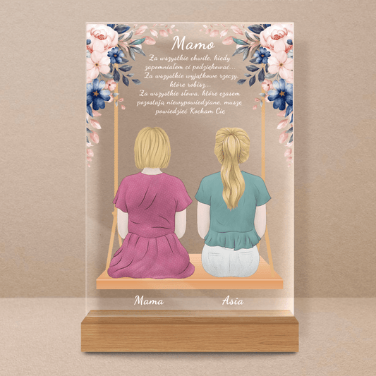 Kocham Cię, mamo - Druk na szkle, spersonalizowany prezent dla mamy - Adamell.pl - Wyjątkowe Prezenty