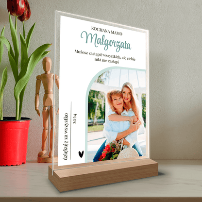 Kochana Mamo! - Druk na szkle, spersonalizowany prezent dla mamy - Adamell.pl