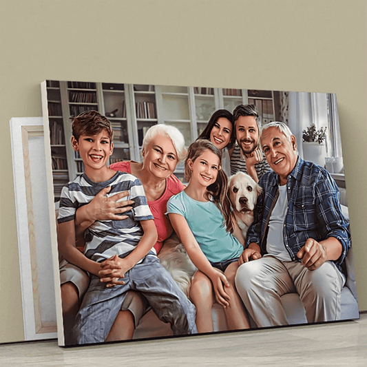 Kolorowy sketch wieloosobowy - obraz na płótnie, spersonalizowany prezent - Adamell.pl - Wyjątkowe Prezenty