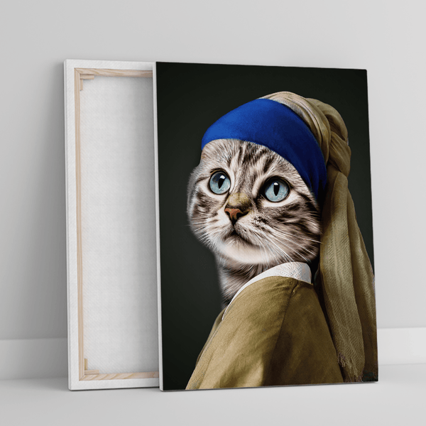 Kot w chuście - druk na płótnie, spersonalizowany prezent - Adamell.pl