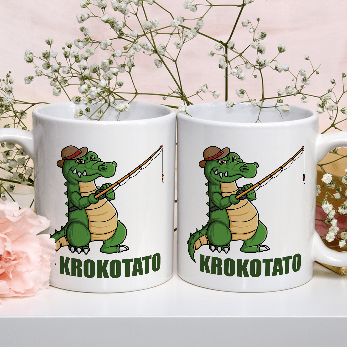 Krokodyl tata - 1x Kubek z nadrukiem, spersonalizowany prezent dla taty - Adamell.pl
