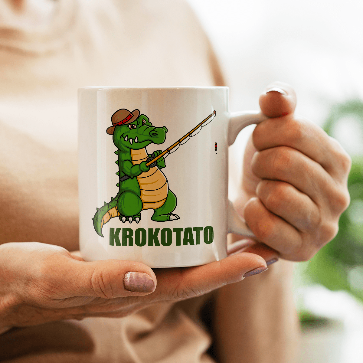 Krokodyl tata - 1x Kubek z nadrukiem, spersonalizowany prezent dla taty - Adamell.pl
