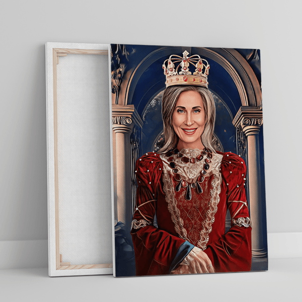 Królowa babcia - druk na płótnie, spersonalizowany prezent dla babci - Adamell.pl