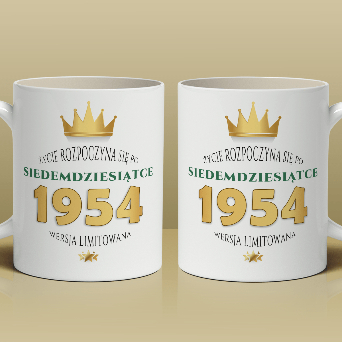 Kubek na 70. - 1x Kubek z nadrukiem, spersonalizowany prezent dla niego - Adamell.pl