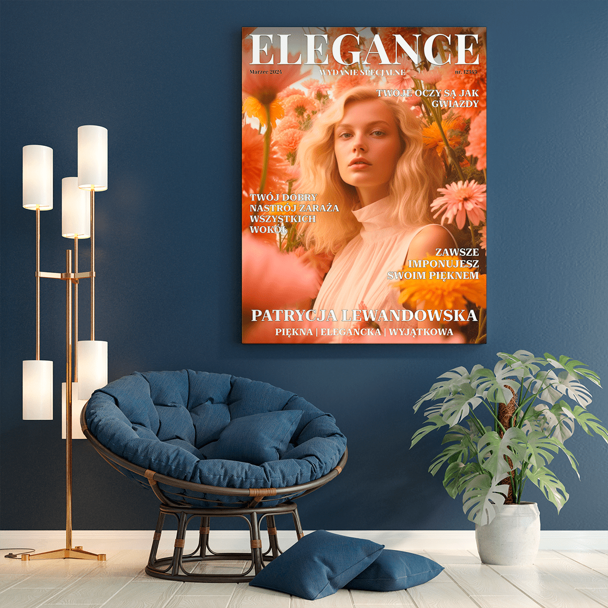 Magazyn Elegance - druk na płótnie, spersonalizowany prezent dla niej - Adamell.pl