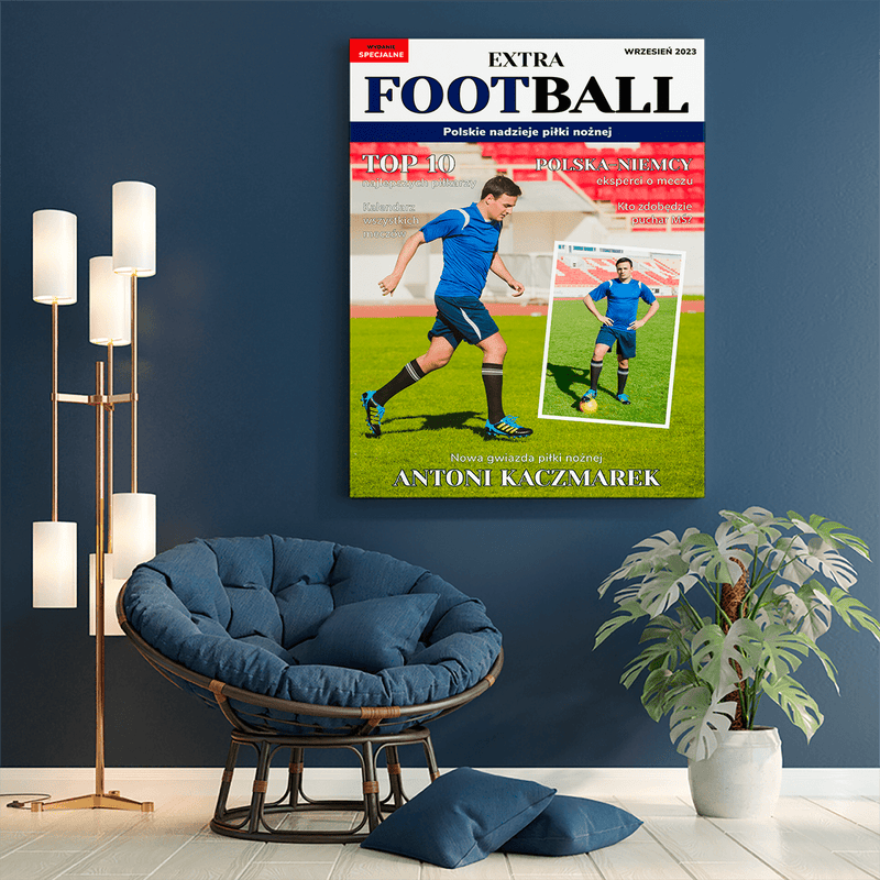Magazyn Extra football - druk na płótnie, spersonalizowany prezent - Adamell.pl