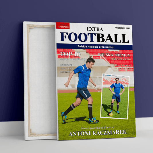 Magazyn Extra football - druk na płótnie, spersonalizowany prezent - Adamell.pl