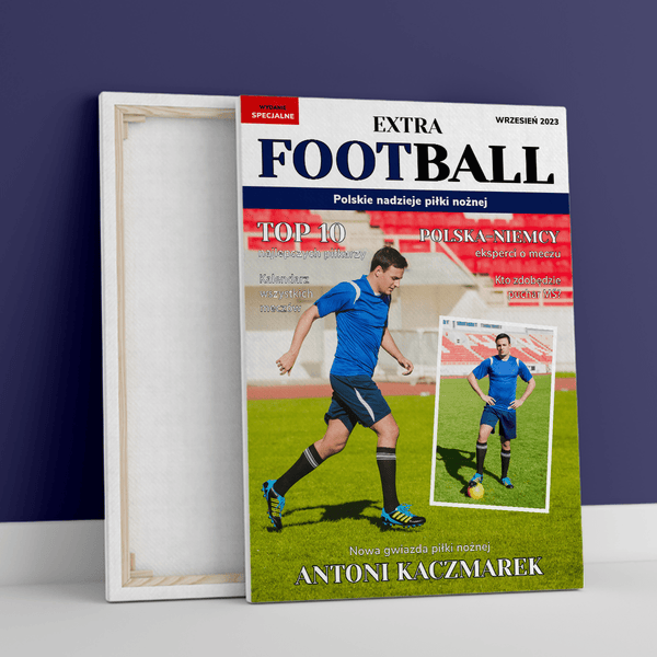 Magazyn Extra football - druk na płótnie, spersonalizowany prezent - Adamell.pl