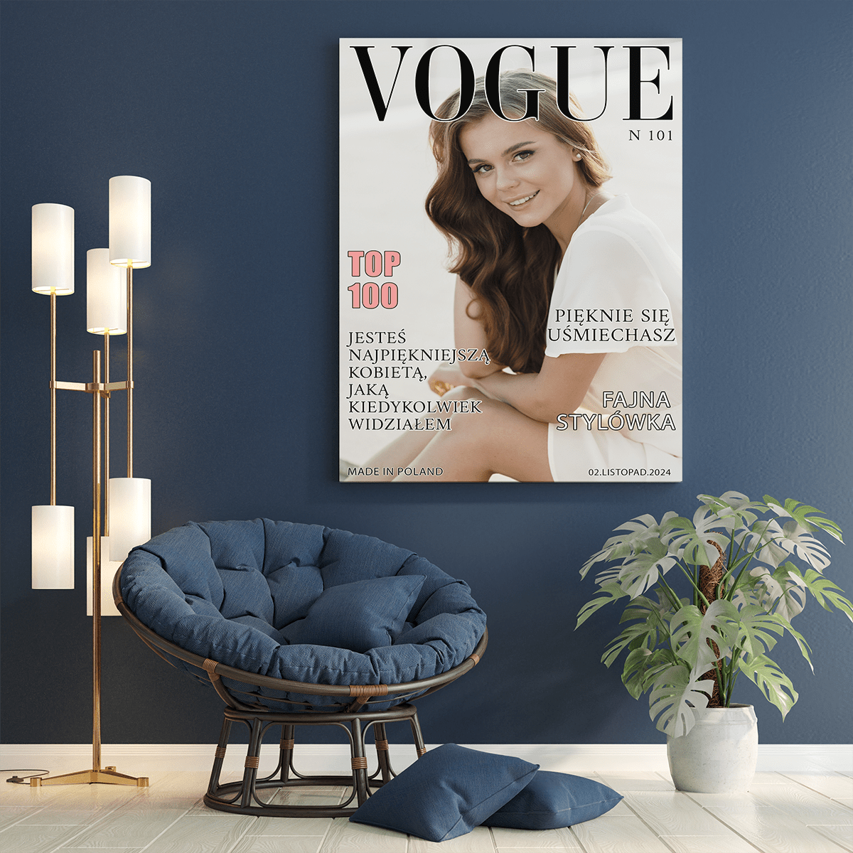 Magazyn modowy - druk na płótnie, spersonalizowany prezent dla niej - Adamell.pl