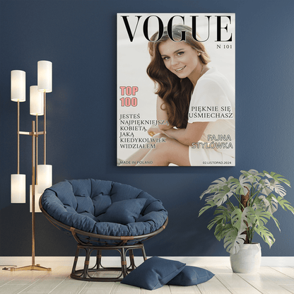 Magazyn modowy - druk na płótnie, spersonalizowany prezent dla niej - Adamell.pl