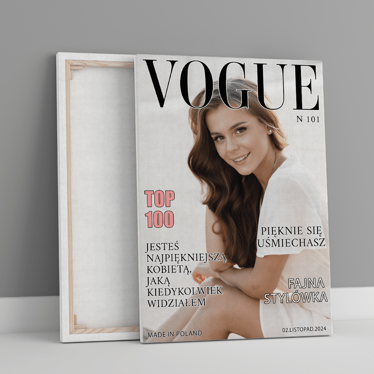 Magazyn modowy - druk na płótnie, spersonalizowany prezent dla niej - Adamell.pl