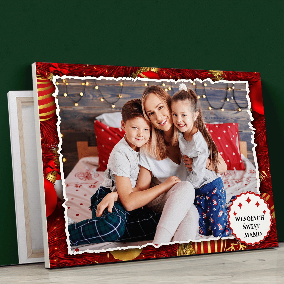 Magia świąt - druk na płótnie, spersonalizowany prezent dla mamy - Adamell.pl