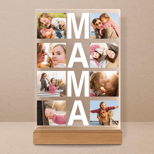 Mama fotokolaż - Druk na szkle, spersonalizowany prezent dla mamy - Adamell.pl - Wyjątkowe Prezenty