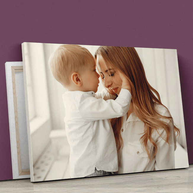 Mama i syn fotoobraz - druk na płótnie, spersonalizowany prezent - Adamell.pl
