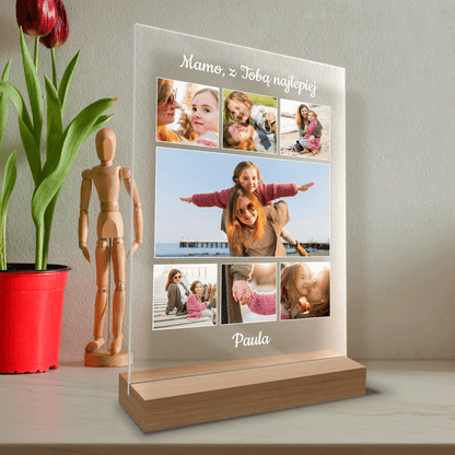 Mamo, z Tobą najlepiej - Druk na szkle, spersonalizowany prezent dla mamy - Adamell.pl - Wyjątkowe Prezenty