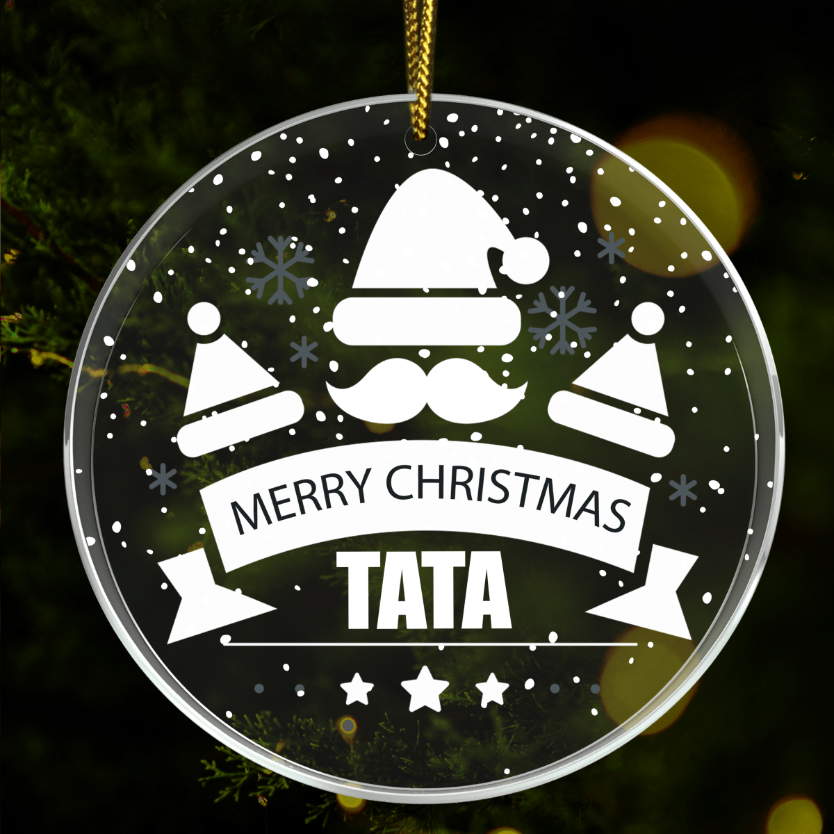 Merry Christmas Tata - bombka choinkowa, spersonalizowany prezent