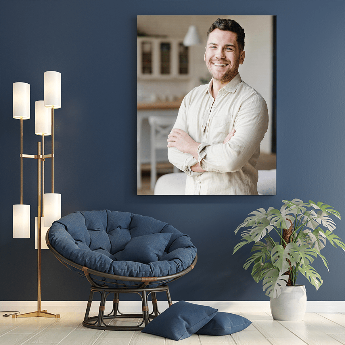 Mężczyzna fotografia - druk na płótnie, spersonalizowany prezent dla mężczyzny - Adamell.pl