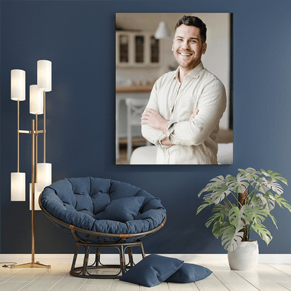 Mężczyzna fotografia - druk na płótnie, spersonalizowany prezent dla mężczyzny - Adamell.pl
