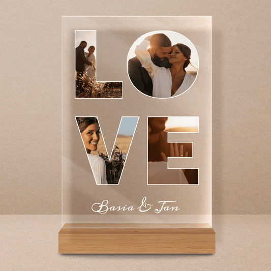 Miłość - Druk na szkle, spersonalizowany prezent - Adamell.pl - Wyjątkowe Prezenty