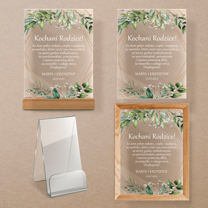 Moi kochani rodzice - Druk na szkle, spersonalizowany prezent dla rodziców - Adamell.pl