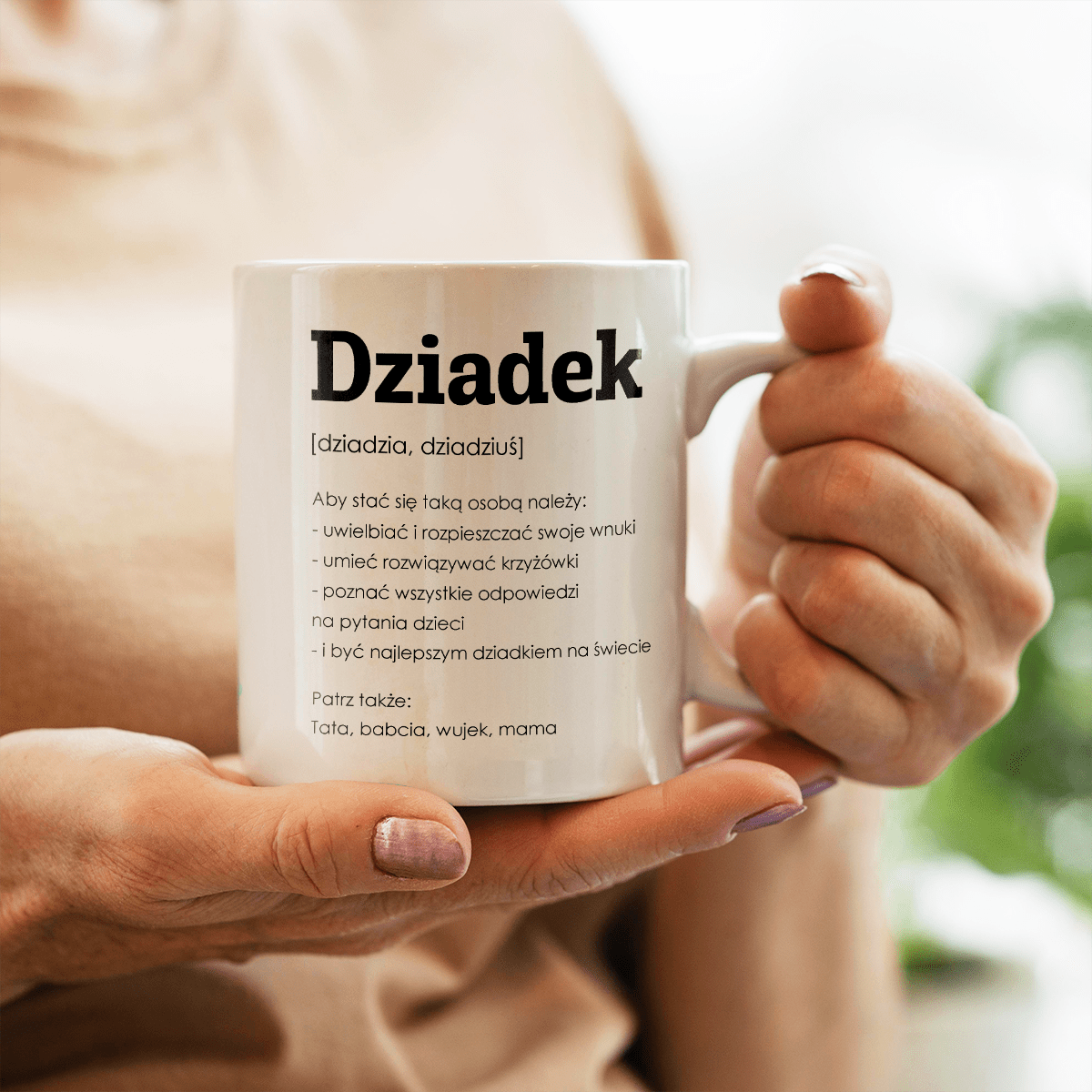 Mój dziadek - 1x Kubek z nadrukiem, spersonalizowany prezent dla dziadka - Adamell.pl