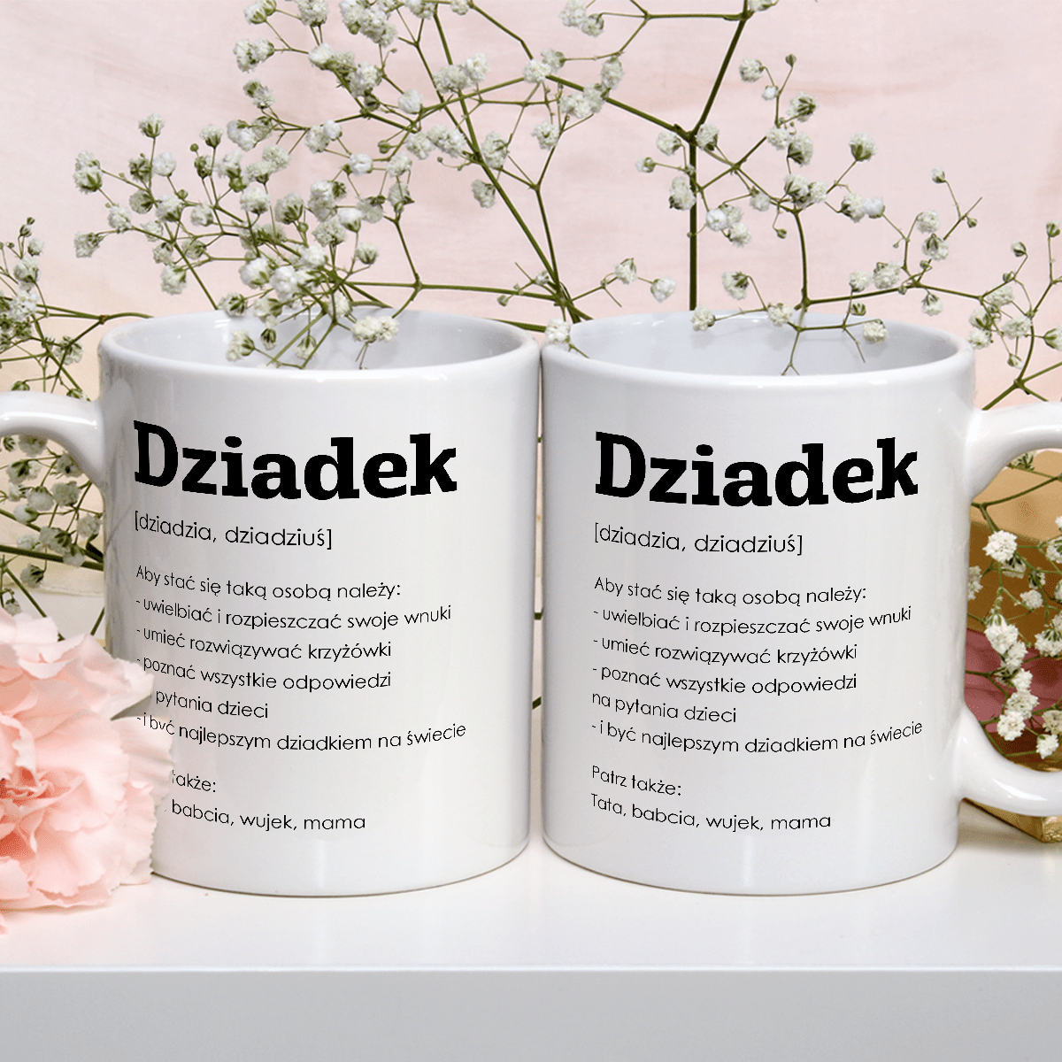 Mój dziadek - 1x Kubek z nadrukiem, spersonalizowany prezent dla dziadka - Adamell.pl