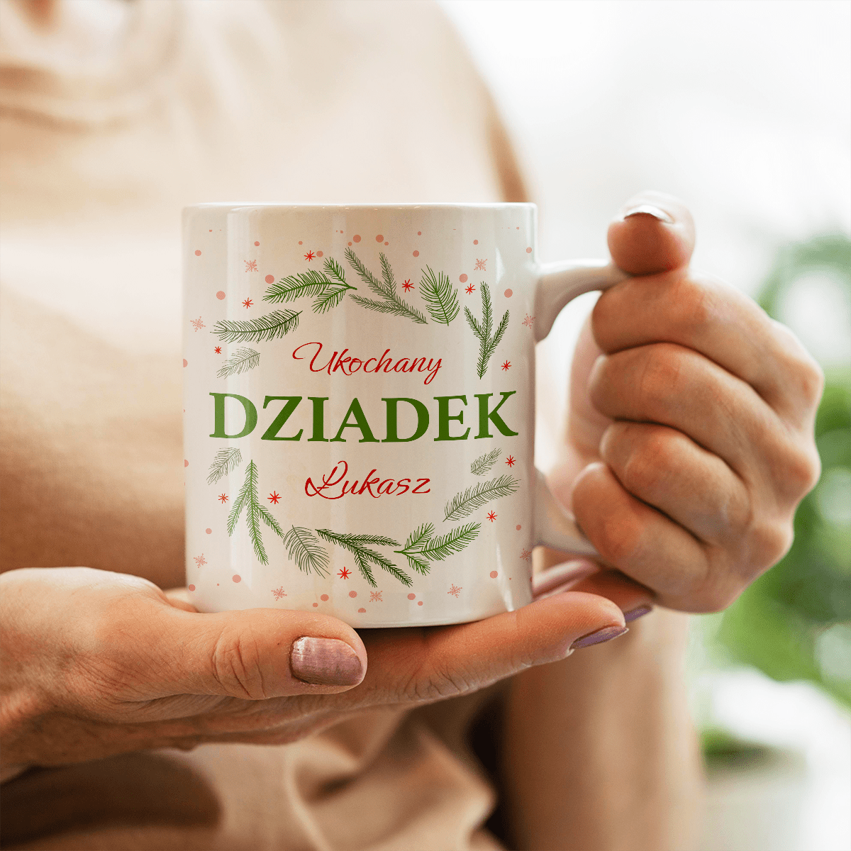 Mój kochany dziadek - 1x Kubek z nadrukiem, spersonalizowany prezent dla dziadka - Adamell.pl