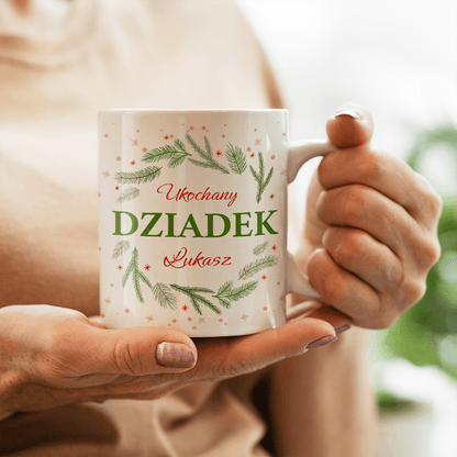 Mój kochany dziadek - 1x Kubek z nadrukiem, spersonalizowany prezent dla dziadka - Adamell.pl