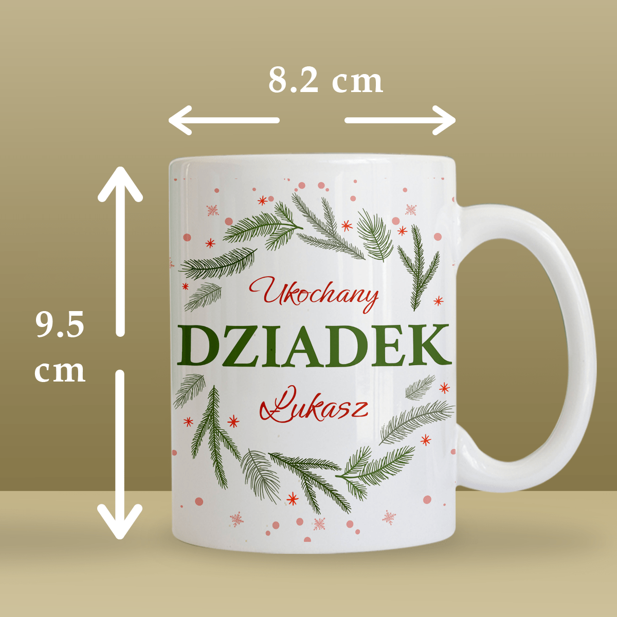 Mój kochany dziadek - 1x Kubek z nadrukiem, spersonalizowany prezent dla dziadka - Adamell.pl