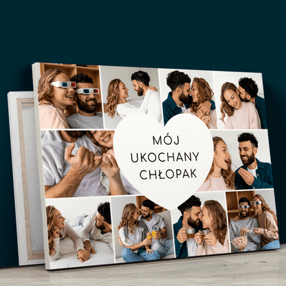 Mój ukochany chłopak - druk na płótnie, spersonalizowany prezent dla chłopaka - Adamell.pl