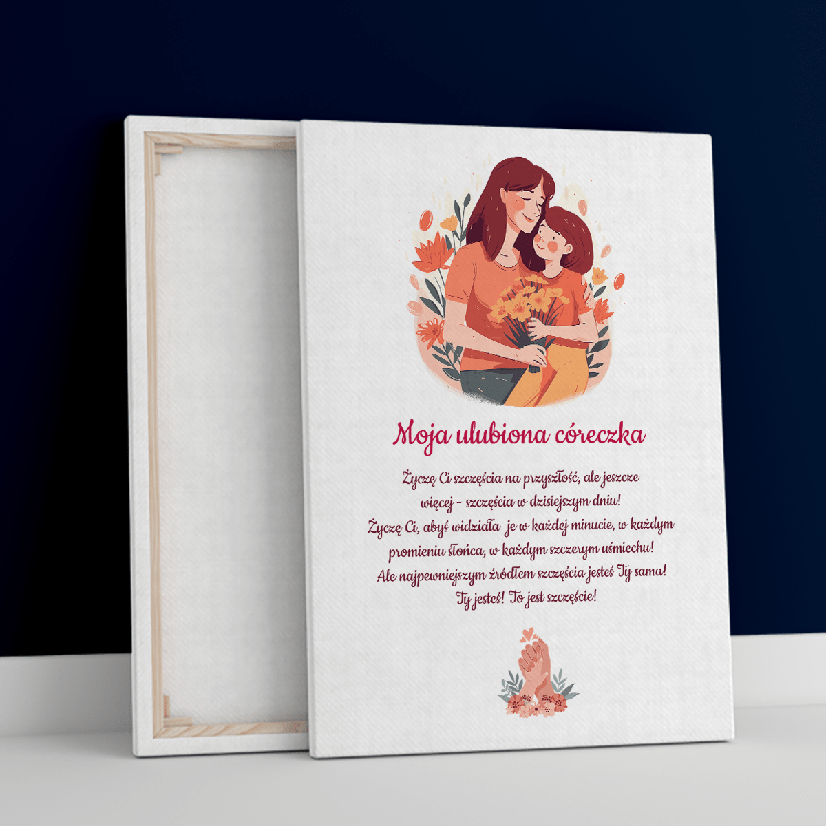 Moja córeczka - druk na płótnie, spersonalizowany prezent dla dziecka - Adamell.pl