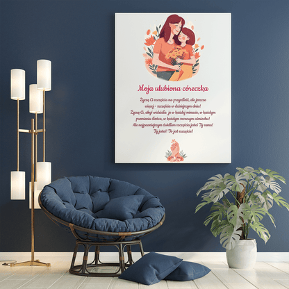 Moja córeczka - druk na płótnie, spersonalizowany prezent dla dziecka - Adamell.pl