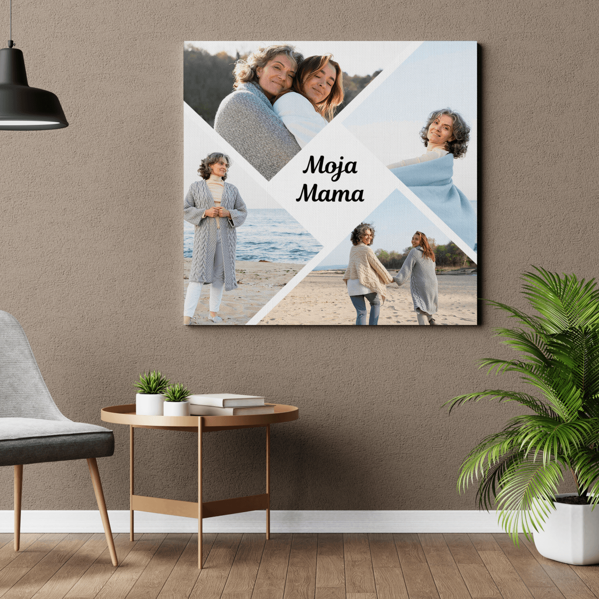 Moja mama kolaż - druk na płótnie, spersonalizowany prezent dla mamy - Adamell.pl - Wyjątkowe Prezenty