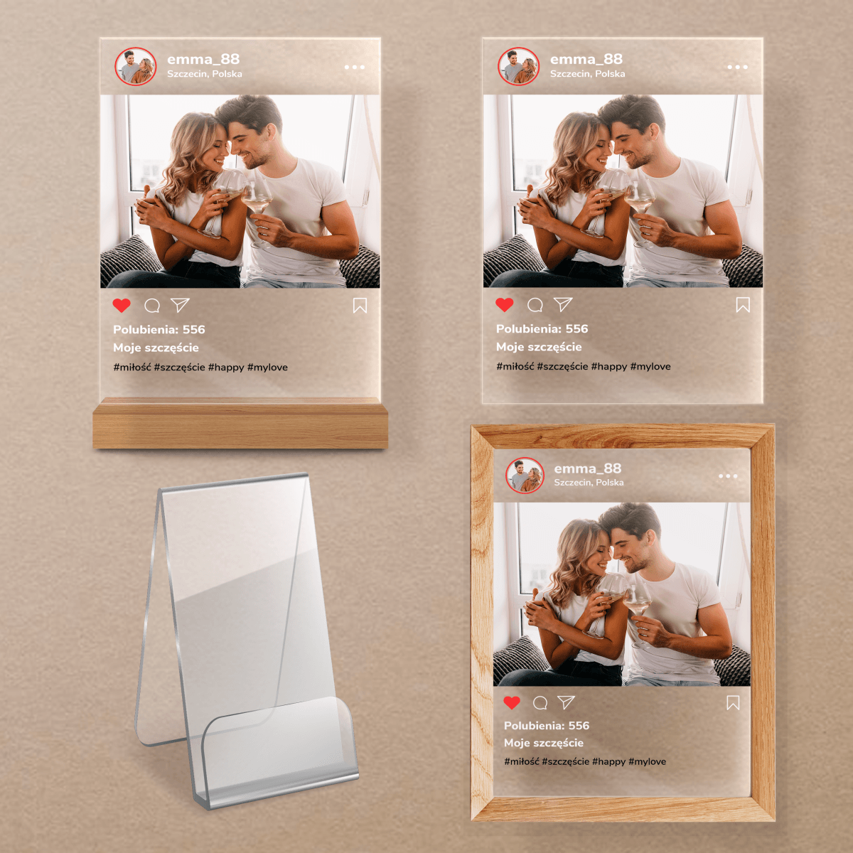 Moje szczęście - Druk na szkle, spersonalizowany prezent - Adamell.pl - Wyjątkowe Prezenty