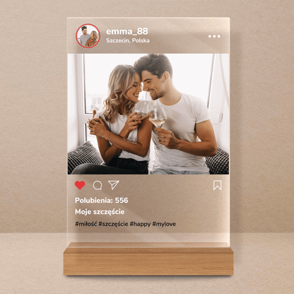 Moje szczęście - Druk na szkle, spersonalizowany prezent - Adamell.pl - Wyjątkowe Prezenty