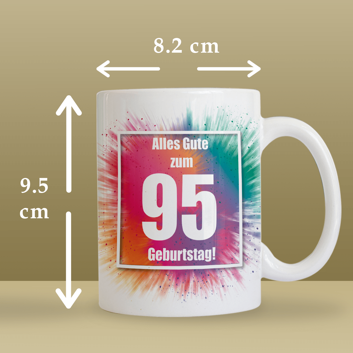 Na 95. urodziny - 1x Kubek z nadrukiem, spersonalizowany prezent dla babci - Adamell.pl