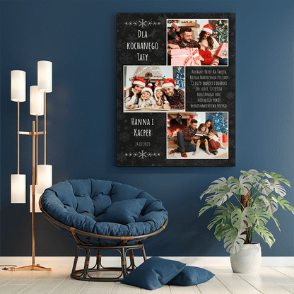 Na święta dla taty - druk na płótnie, spersonalizowany prezent dla taty - Adamell.pl
