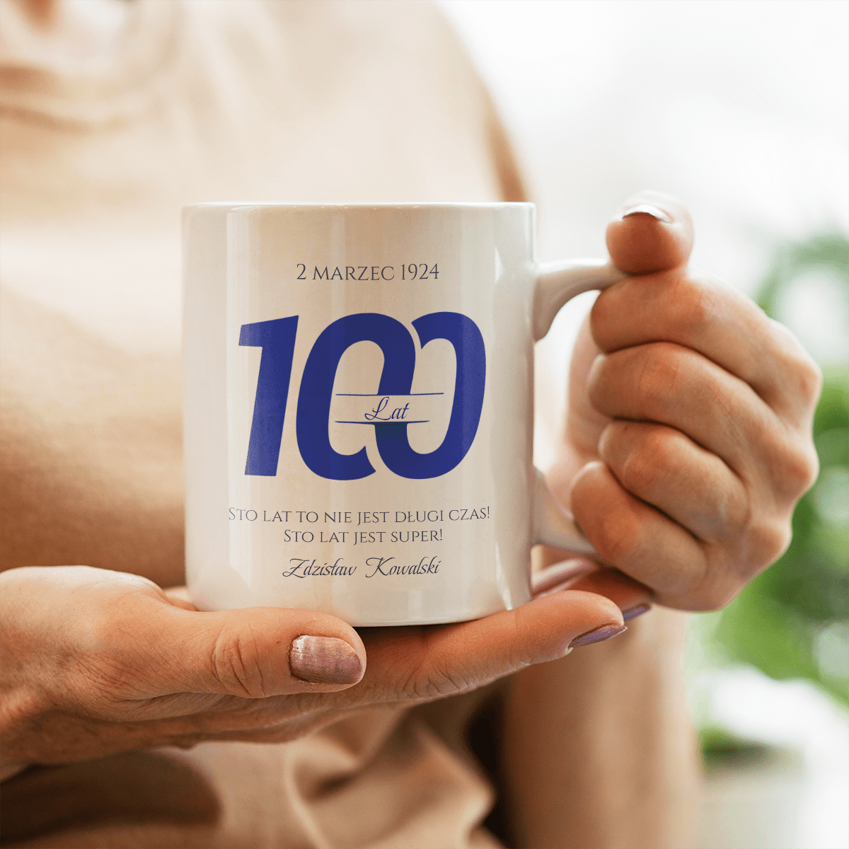 Na Twoje100 lat - 1x Kubek z nadrukiem, spersonalizowany prezent dla niego - Adamell.pl