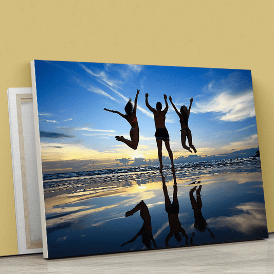 Najlepsi przyjaciele - druk na płótnie, spersonalizowany prezent - Adamell.pl