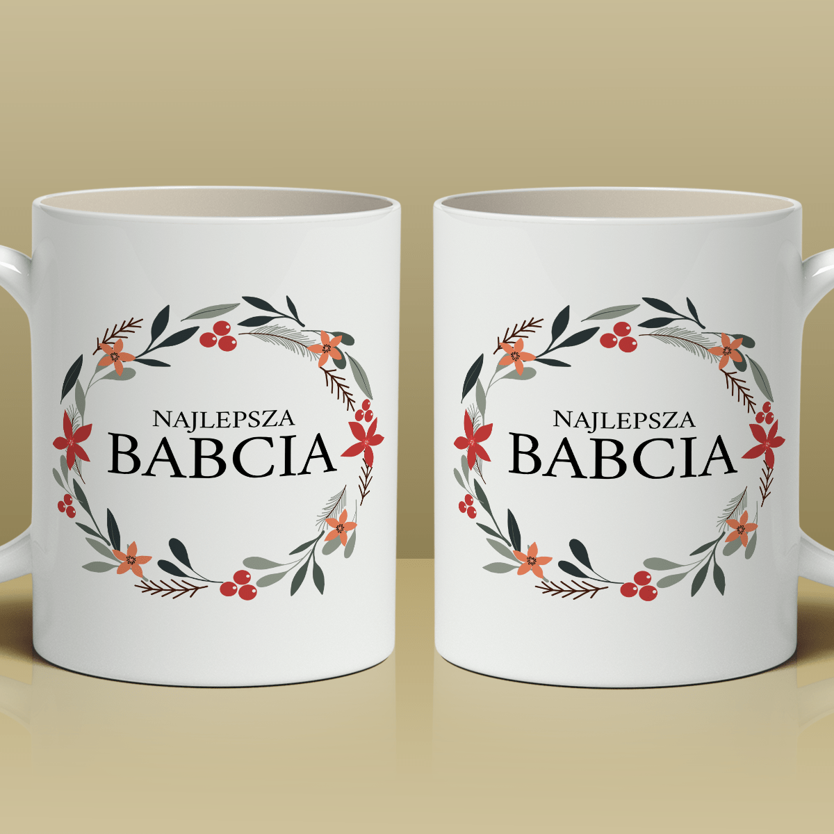 Najlepsza babcia na świecie - 1x Kubek z nadrukiem, spersonalizowany prezent dla babci - Adamell.pl