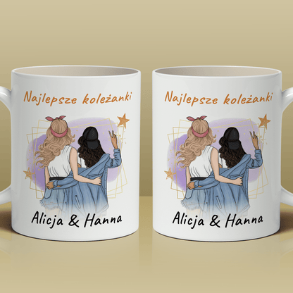 Najlepsze koleżanki - 1x Kubek z nadrukiem, spersonalizowany prezent dla przyjaciółki - Adamell.pl