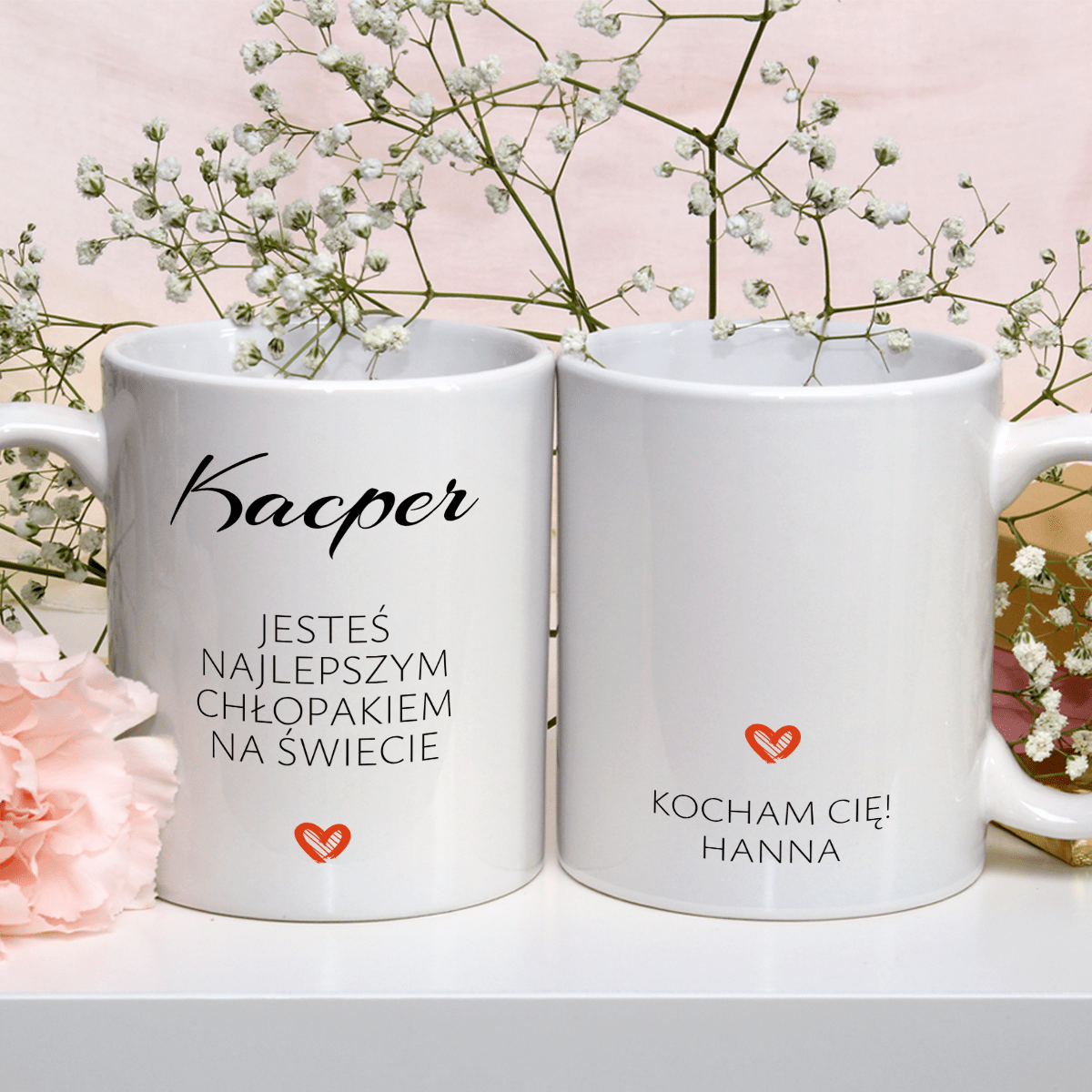 Najlepszy na świecie - Kubek z nadrukiem, spersonalizowany prezent dla chłopaka - Adamell.pl