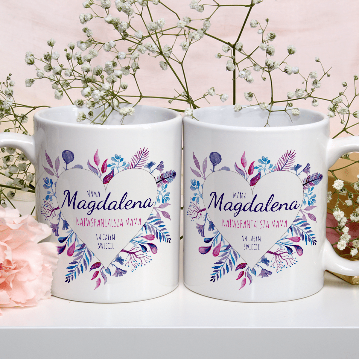 Najwspanialsza mama na świecie - 1x Kubek z nadrukiem, spersonalizowany prezent dla mamy - Adamell.pl