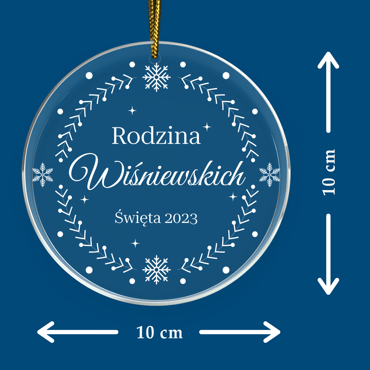 Nasza rodzina - bombka choinkowa, spersonalizowany prezent dla rodziców - Adamell.pl
