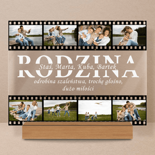 Nasza wspaniaĹ‚a rodzina - Druk na szkle, spersonalizowany prezent dla rodzicĂłw - Adamell.pl