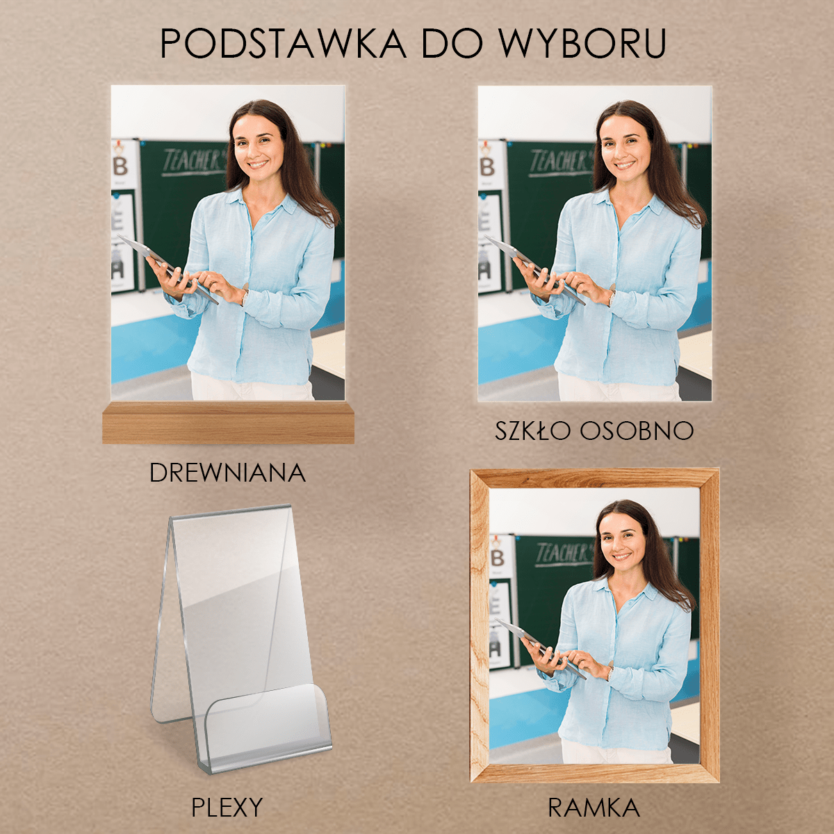 Nauczyciel fotografia - Druk na szkle, spersonalizowany prezent dla nauczyciela - Adamell.pl
